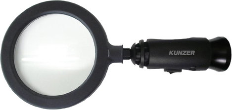 Kézi nagyító, 3-szoros nagyítással, LED-es világítással Kunzer 7LL01