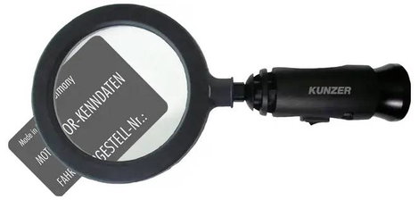 Kézi nagyító, 3-szoros nagyítással, LED-es világítással Kunzer 7LL01 4. kép
