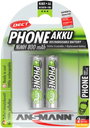 Ceruza akku AA, NiMH, 1,2V 800 mAh, 2 db, Ansmann DECT maxE LR06, AA, LR6, AAB4E, AM3, 815, E91, LR6 7. bélyegkép