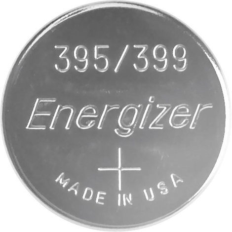 395/399 gombelem, ezüstoxid, 1,55V, 51 mAh, Energizer SR927SW, SR57, SR927, SR926, V395, D395, 610,