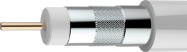 Koax kábel 75 Ω 100 dB, fehér, méteráru, Axing SKB 395-03