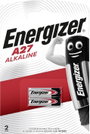 27A alkáli elem, távirányító elem, 12V 22 mAh, 2 db, Energizer A27, E27A, V27A, V27PX, V27GA, L728, bélyegkép