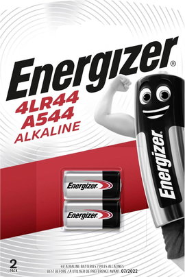 4LR44 alkáli elem, távirányító elem, 6V 178 mAh, 2 db, Energizer A544, E544A, V28PX, V28PXL, V28GA, 