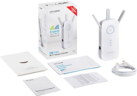WiFi hatótáv növelő 1,75 Gbit/s 2,4/5 GHz, TP-LINK RE450 2. kép
