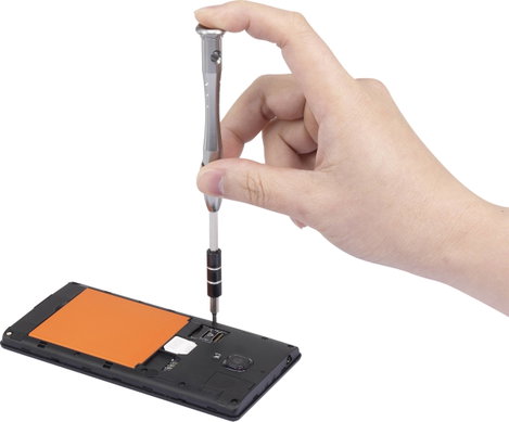 Multimédiás mikro BIT csavarhúzó készlet, telefon és laptop szereléshez 58 részes Basetech 1430586 5. kép