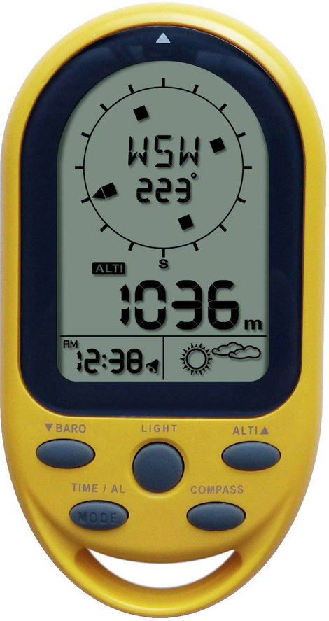 Digitális magasságmérő barométerrel és iránytűvel, Techno Line Altimeter 05486EA 3050 2. kép