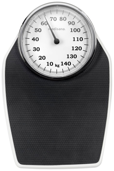 Analóg személymérleg max. 150 kg, fekete/fehér, Medisana PSD 2. kép