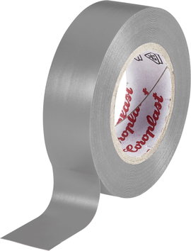 PVC elektromos szigetelőszalag, 10 m x 15 mm, szürke, Coroplast 1674