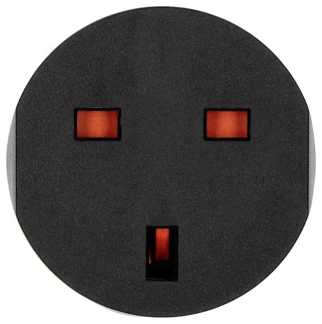 Magyar / angol konnektor átalakító adapter, fekete, Brennenstuhl 1508530 2. kép