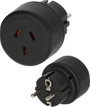 Magyar-Ausztrália/Kína konnektor átalakító adapter, fekete, Brennenstuhl 1508510 bélyegkép