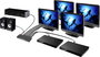 4 portos HDMI elosztó, audio csatlakozás, távirányító, 3648 x 2160 px, fekete, SpeaKa Professional 6. bélyegkép