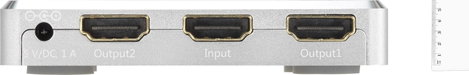 2 portos HDMI elosztó, alumínium ház, Ultra HD képes 3648 x 2160 pixel, SpeaKa Professional 5. kép