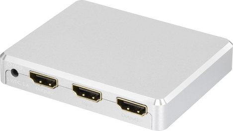 2 portos HDMI elosztó, alumínium ház, Ultra HD képes 3648 x 2160 pixel, SpeaKa Professional 6. kép