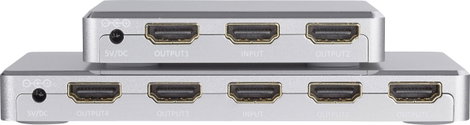 2 portos HDMI elosztó, alumínium ház, Ultra HD képes 3648 x 2160 pixel, SpeaKa Professional 8. kép