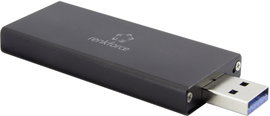 USB-s merevlemez ház M.2 SSD-hez, USB 3.0, alumínium, Renkforce U3-M2