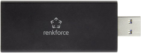 USB-s merevlemez ház M.2 SSD-hez, USB 3.0, alumínium, Renkforce U3-M2 2. kép