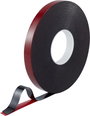 Kétoldalas ragasztószalag, piros/fekete, 30 m x 20 mm, akril, 1 tekercs, TOOLCRAFT bélyegkép