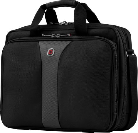 Notebook táska, max. 40,6 cm (16) fekete/szürke, Wenger Legacy Double Gusset 4. kép