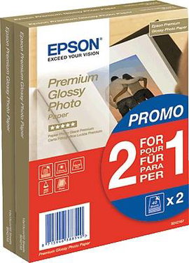 Fénykép papír Epson Premium Glossy Photo Paper C13S042167 10 x 15 cm 255 g/m² 80 lap Magasfényű
