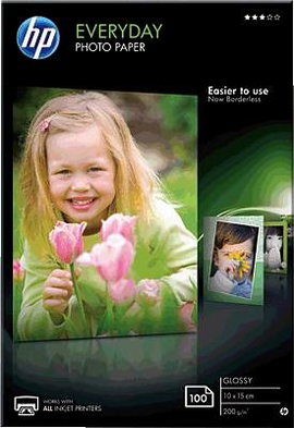 Fénykép papír HP Everyday Photo Paper CR757A 10 x 15 cm 200 gm² 100 lap Fényes