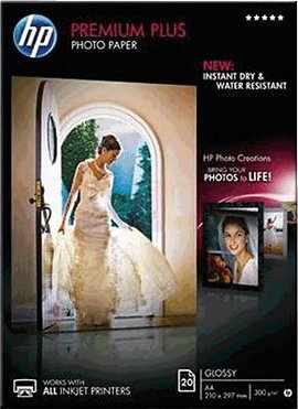 Fénykép papír HP Premium Plus Photo Paper CR672A DIN A4 300 gm² 20 lap Magasfényű