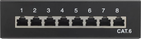 8 portos hálózati patchbox CAT 6 1 U, Renkforce RF-4456722 3. kép