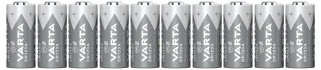 CR123A fotóelem, lítium, 3V 1480 mAh, 10 db, Varta Professional EL123AP, K123LA, RL123A, EL123A, DL1 2. kép