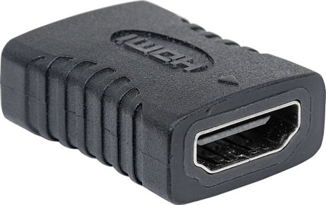 HDMI közösítő adapter, 1x HDMI aljzat - 1x HDMI aljzat, aranyozott, fekete, Manhattan 5. kép