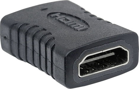 HDMI közösítő adapter, 1x HDMI aljzat - 1x HDMI aljzat, aranyozott, fekete, Manhattan 6. kép