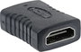 HDMI közösítő adapter, 1x HDMI aljzat - 1x HDMI aljzat, aranyozott, fekete, Manhattan 6. bélyegkép