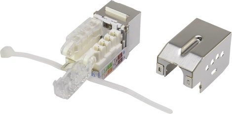 RJ45 beépíthető modul reteszeléssel, Keystone CAT 6, renkforce KSV10 3. kép