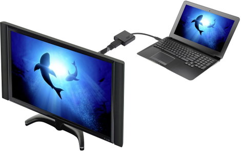 USB - HDMI átalakító adapter, 1x USB C dugó - 1x HDMI aljzat, aranyozott, fekete, Renkforce 2. kép