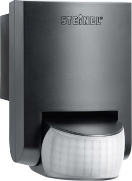 PIR mozgásérzékelő, relés, fali, falra szerelhető, süllyeszett 130 ° fekete IP54 Steinel 660215