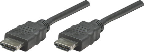Manhattan HDMI Csatlakozókábel HDMI-A dugó, HDMI-A dugó 7.50 m Fekete 353274 HDMI kábel