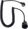 Hálózati spirálkábeles hosszabbítókábel, fekete, 2,5 m, HO5VV-F 3 G 1,5 mm², AS Schwabe 70410 2. bélyegkép