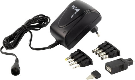 HyCell 1201-0008 Dugasztápegység, beállítható 3 V/DC, 4.5 V/DC, 5 V/DC, 6 V/DC, 7.5 V/DC, 9 V/DC, 12