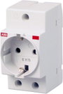 ABB E1175 Kalapsín csatlakozóalj lecsapható fedél nélkül Szürke 1 db bélyegkép