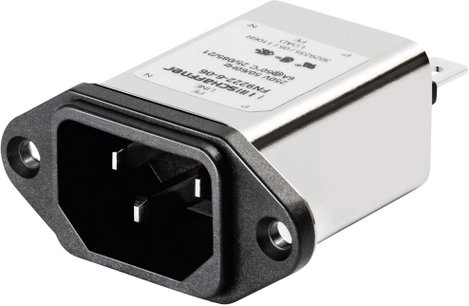 Hálózati szűrő hidegkészülék aljjal 250 V/AC 3 A 2.5 mH (Sz x Ma) 48 mm x 22.5 mm Schaffner FN 9222-