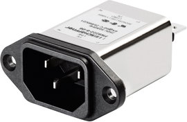 Hálózati szűrő hidegkészülék aljjal 250 V/AC 10 A 0.225 mH (Sz x Ma) 48 mm x 22.5 mm Schaffner FN 92