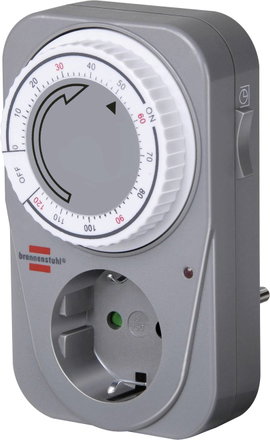 Mechanikus visszaszámláló időzítő konnektorba, 3680 W, Brennenstuhl 1506590