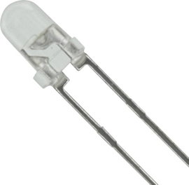 Lite-On LTW-420D7 LED kivezetéssel Fehér Kerek 3 mm 5.0 cd 25 ° 30 mA 3.3 V