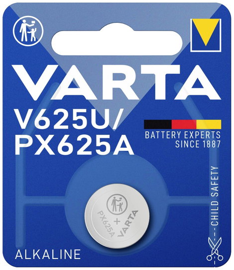 LR9 gombelem, alkáli mangán, 1,5V, 200 mAh, 1 db, Varta AG625, V625U, GPAX625A, EPX625G, KA625, R625 3. kép