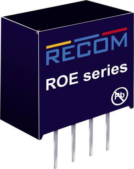 RECOM ROE-0505S DC/DC feszültségváltó, nyák 5 V/DC 5 V/DC 200 mA 1 W Kimenetek száma: 1 x Tartalom, 