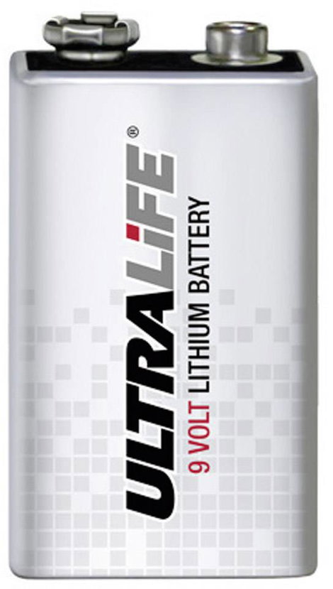 9V-os elem, lítium, 9V, 1200 mAh, Ultralife High Energy 6LR61, 6LR21, 6AM6, 6LP3146, MN1604, A1604,