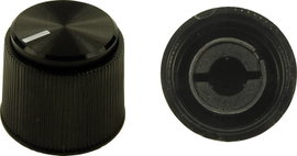 Cliff CL16924 CL16924 Forgatógomb Fekete (Ø x Ma) 19.1 mm x 16 mm 1 db