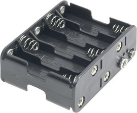 Elemtartó ceruzaelemhez 10 x AA, 77 x 60 x 32 mm, Goobay 12460
