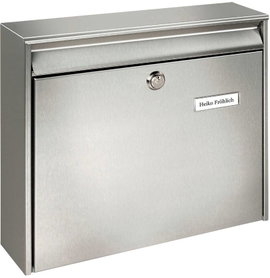 Rozsdamentes acél postaláda, Burg Wächter 20200 Borkum 3877