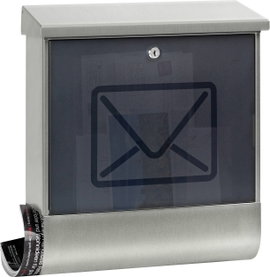 Rozsdamentes acél postaláda, Burg Wächter 65300 Lucenta 2700