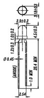 LED 3MM, zöld, 264-7SUGC/S400-A4 2. bélyegkép