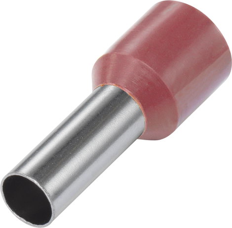 Érvéghüvely műanyag peremmel Ø mm² x hossz mm=10 mm² x 12 mm 10 mm² x 12 mm DIN 46228/4 Piros Vogt V